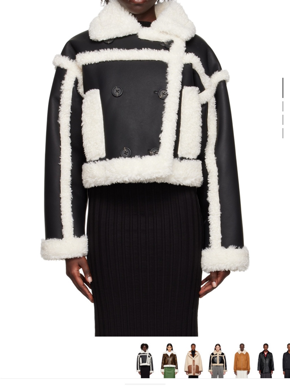 Stand Studio Black Kristy Jacket Faux-leather
